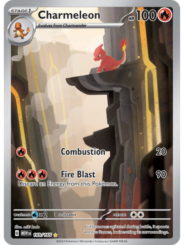 Charmeleon 151 Charmeleon Illustration Rare - 169/165